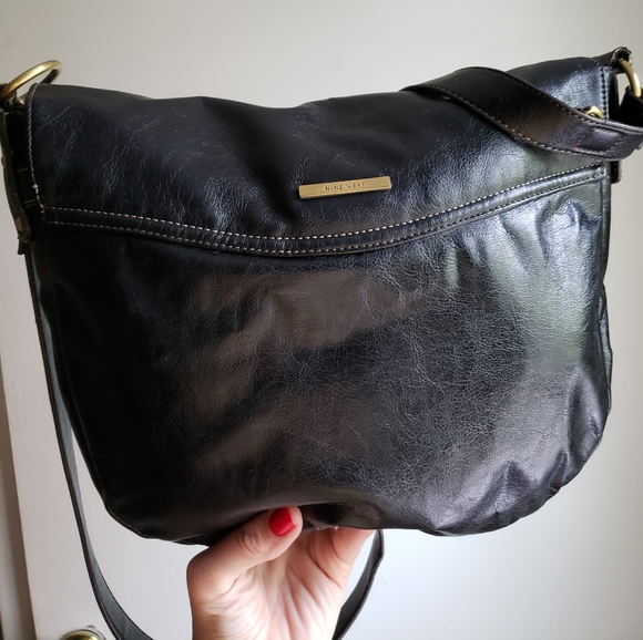 NWOT nine west leather extra large duffle purse - Picture 5 of 16